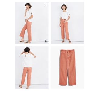 🍊 Madewell Slim Emmett Wide-Leg Pants (Petite)